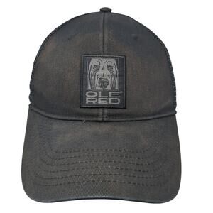 Ole Red Snapback Trucker Hat Black One Size Adjustable Embroidered Mesh Back
